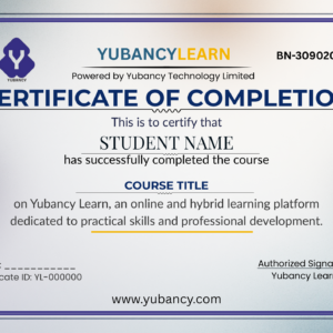 Yubancy Learn Certificate Test Course